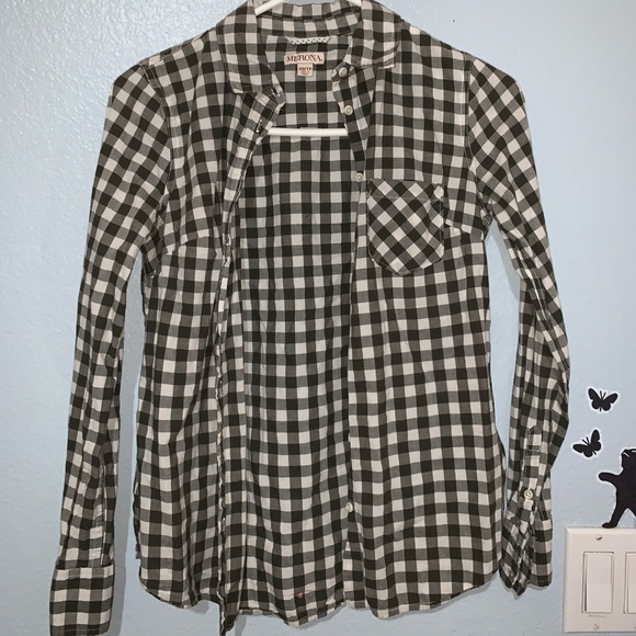 Merona Sweaters - black and white flannel